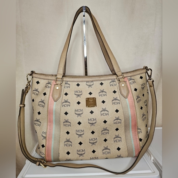 MCM Handbags - ✨️💕 MCM beige  2 WAY TOTE  shoulder BAG ✨️💕